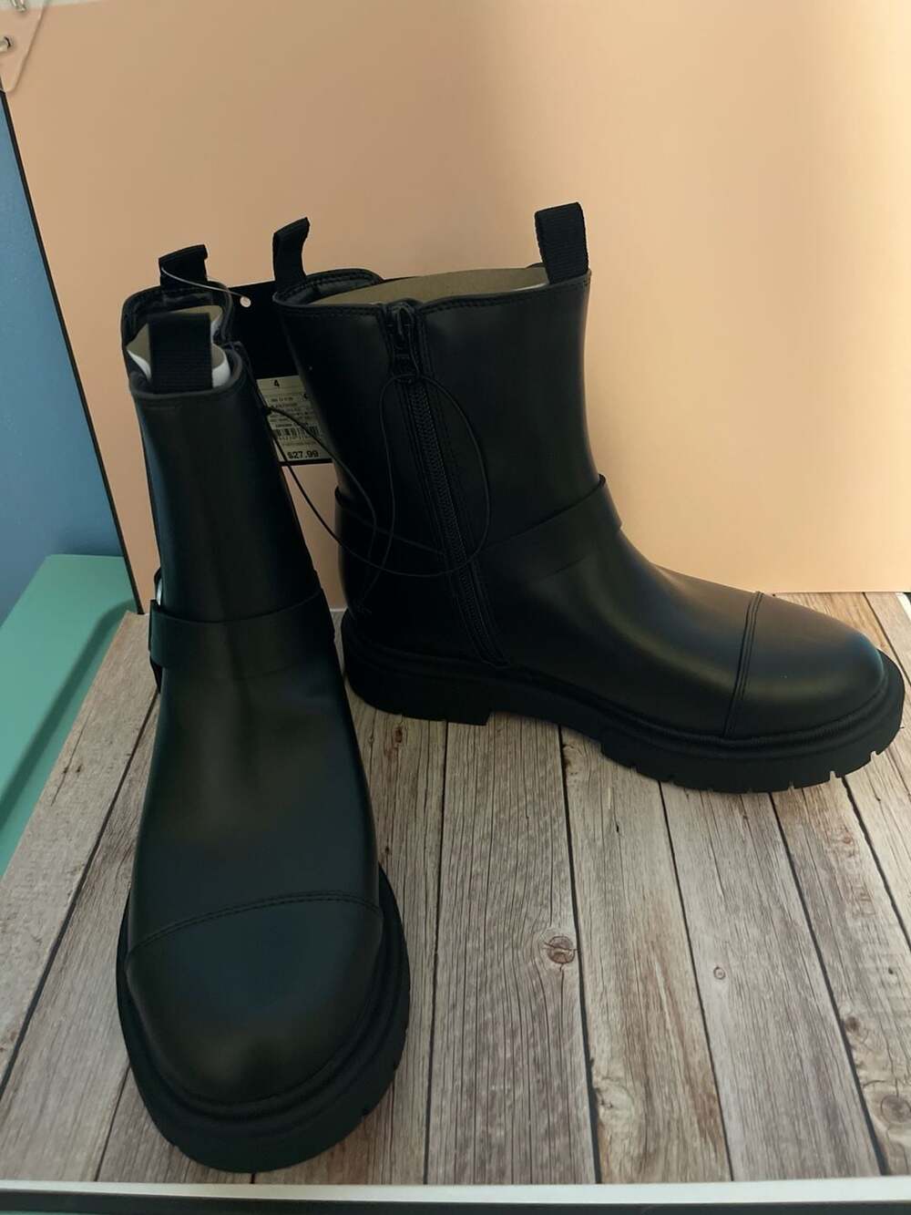 Art Class Kids Crosby Harness Moto Boots - Black - Picture 6 of 10